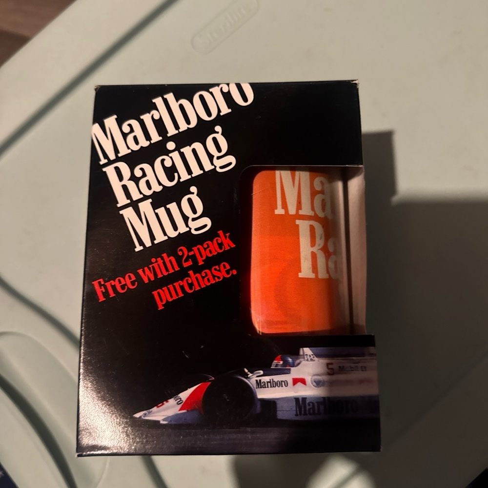 Marlboro Racing Collectible Mug - Bold Orange
